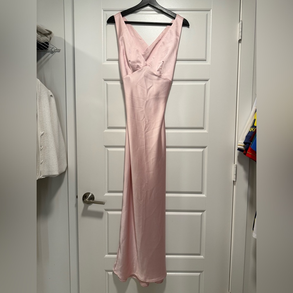 Zara Satin Pink Dress